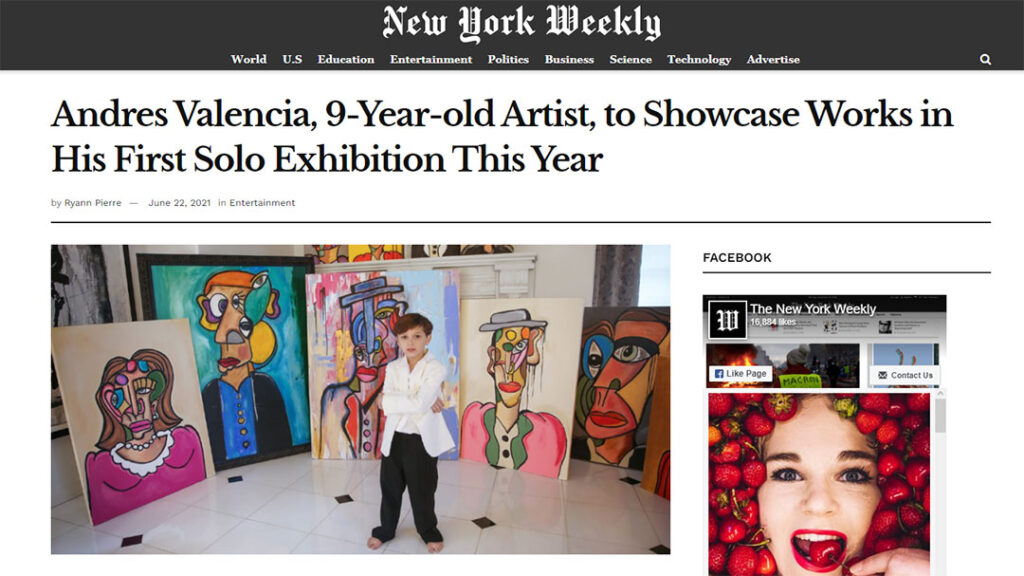 Andres Valencia interview at New York Weekly